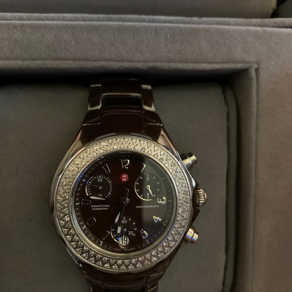 COPY - Cyber Monday Deal- Michele Diamond Bezel Watch